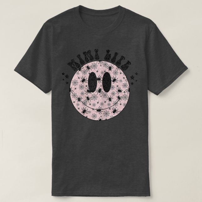 Camiseta Mulheres Mimi Life Ghost Spooky Face , Halloween M (Frente do Design)