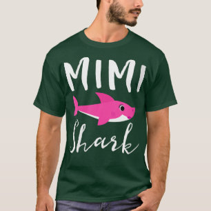 Camiseta Mulheres Mimi Tubarão Vovó Avó Avó Rosa Tubarão G
