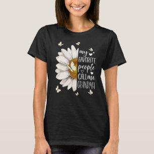 Camiseta Mulheres Minhas Pessoas Favoritas Me Chamam De Avó