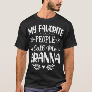 Camiseta Mulheres Minhas Pessoas Favoritas Me Chamam De Mã