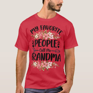 Camiseta Mulheres Minhas Pessoas favoritas me chamam de vov