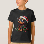 Camiseta Mulheres Miniatura Pinscher Luzes De Natal Diverti<br><div class="desc">Mulheres Miniatura Pinscher Luzes De Natal Cachorro Engraçado Xmas</div>