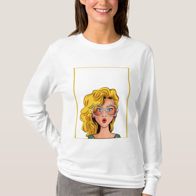 Camiseta Mulheres modernas brancas (Frente)