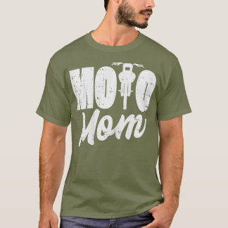 Camiseta Mulheres Moto Mãe Moto Motocross Dirt Bike