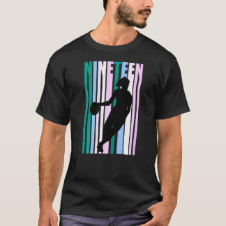 Camiseta Mulheres Mulheres 19º Aniversário de Basquete, Ret