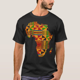 Camiseta Mulheres Na África Legal Mapeiam Kente Cloth Gift
