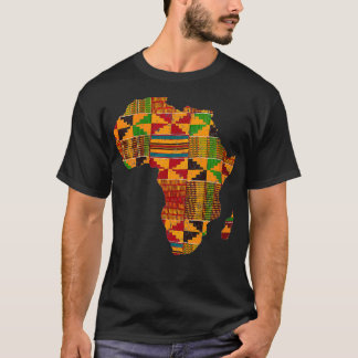 Camiseta Mulheres Na África Legal Mapeiam Kente Cloth Gift