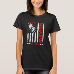 Camiseta Mulheres Na Bandeira Americana Promovidas Para Mem