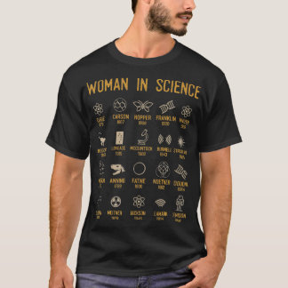 Camiseta Mulheres Na Ciência, História Da Ciência