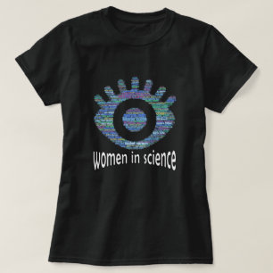 Camiseta Mulheres Na Ciência Meninas Olham Design