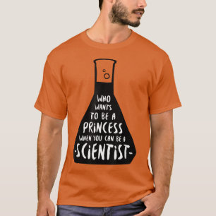 Camiseta Mulheres na ciência que quer ser uma princesa 2545