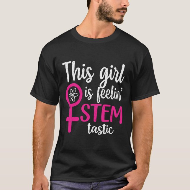 Camiseta Mulheres Na Ciência Steminista (Frente)