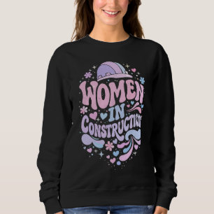 Camiseta Mulheres na Construção Retro Empoderamento