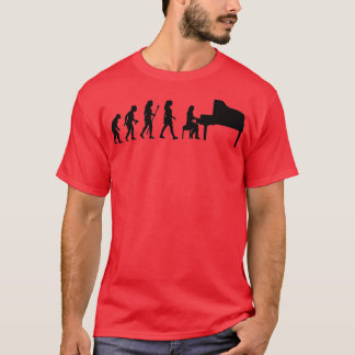 Camiseta Mulheres Na Evolução Do Piano Do Pianista