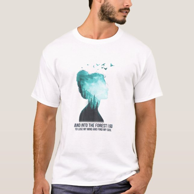 Camiseta Mulheres Na Floresta Eu Vou Ao Perder Da Minha Men (Frente)