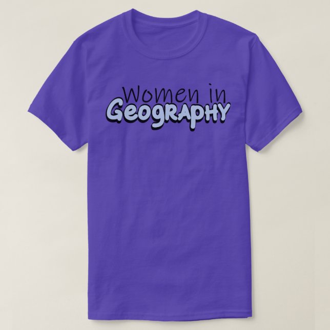 Camiseta Mulheres na Geografia (Frente do Design)