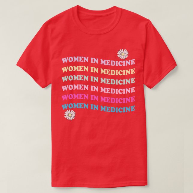 Camiseta mulheres na medicina 2 (Frente do Design)