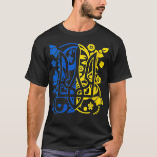 Camiseta Mulheres na Ucrânia Emblema Nacional Casaco de Arm