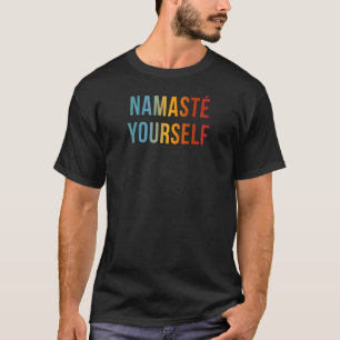 Camiseta Mulheres Namaste-Se Engraçada Legal Quota Anti-Yog