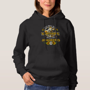 Camiseta Mulheres Nannysaurus Sunflower Dinosaur Rex Mo