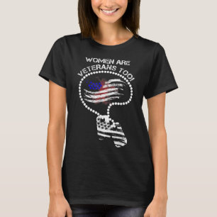 Camiseta Mulheres Não sou a esposa do Veterano. Sou o Veter