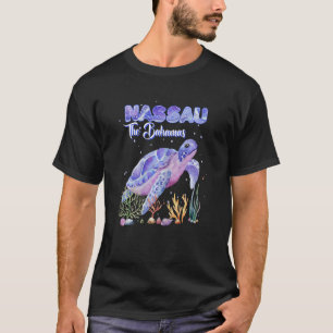 Camiseta Mulheres Nassau A Tartaruga Do Mar Das Bahamas Sno