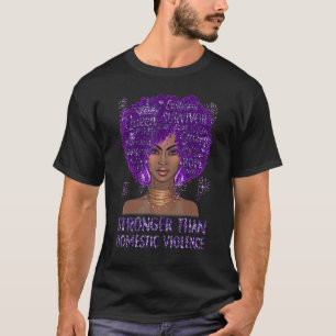 Camiseta Mulheres Negras Afro Mais Fortes Que a Violência D