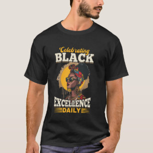 Camiseta Mulheres Negras Celebrando a Excelência Negra Diar
