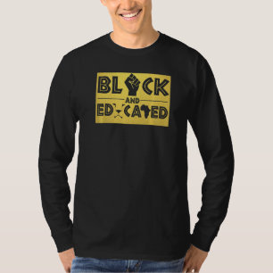 Camiseta Mulheres Negras E Educadas Meninas História Negra 
