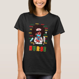 Camiseta Mulheres Negras Enfermeira Americana Africana Hist