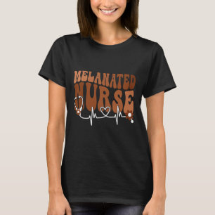 Camiseta Mulheres Negras Enfermeira Melanizada Mês da Histó