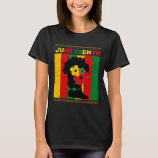 Camiseta Mulheres Negras Juneteenth Orgulho Mulheres Mês da
