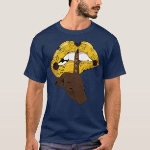 Camiseta Mulheres Negras Lábios de girassol Afro-americanos