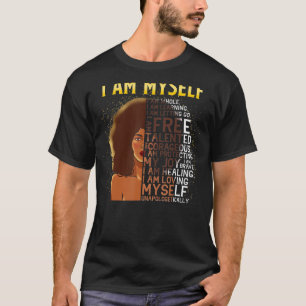 Camiseta Mulheres Negras Mágicas Negras Sou Eu Própria Afro