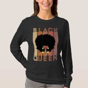 Camiseta Mulheres Negras Melanin Poppin Queen Black Girl Ma