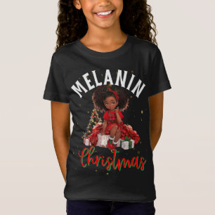 Camiseta Mulheres negras melanina de Natal Irmã Xmas Sistas