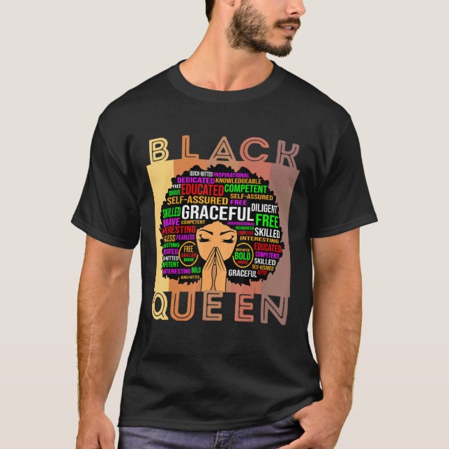 Camiseta Mulheres Negras Melanina Professora Rainha Afro Ne (Frente)