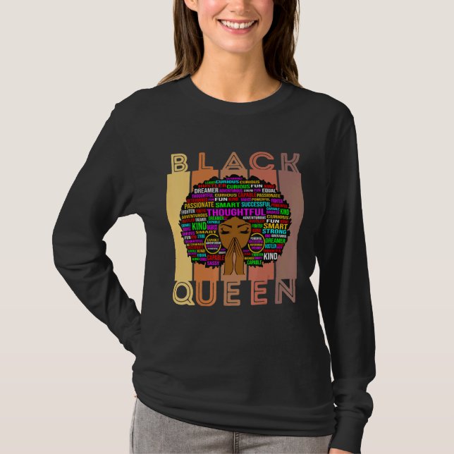 Camiseta Mulheres Negras Melanina Professora Rainha Afro Ne (Frente)