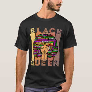 Camiseta Mulheres Negras Melanina Professora Rainha Afro Ne