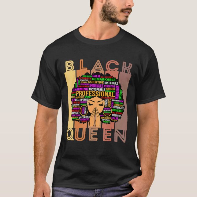 Camiseta Mulheres Negras Melanina Professora Rainha Afro Ne (Frente)