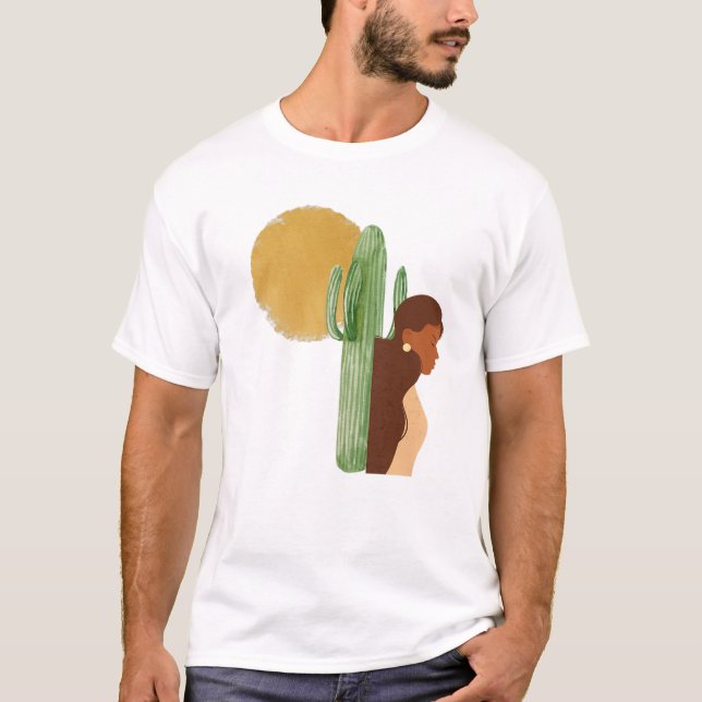 Camiseta Mulheres Negras Melanina Rapariga Internacional Di (Frente)