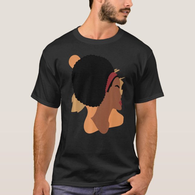 Camiseta Mulheres Negras Melanina Rapariga Internacional Di (Frente)