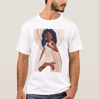 Camiseta Mulheres Negras Melanina Rapariga Internacional Di