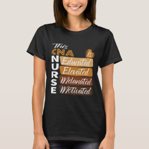 Camiseta Mulheres Negras Melanizadas Cna Enfermeira Mês da