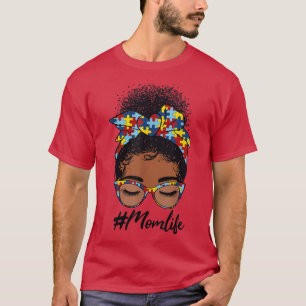 Camiseta Mulheres Negras Meninas Autismo Atenção Mãe Li