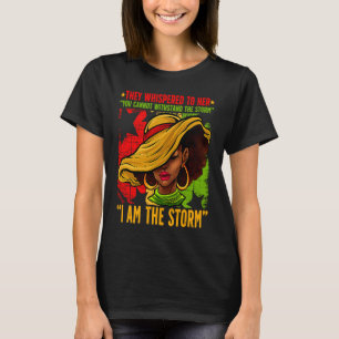 Camiseta Mulheres Negras Orgulhosas Eu Sou A Tempestade BLM