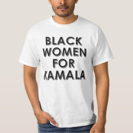 CAMISETA MULHERES NEGRAS PARA KAMALA