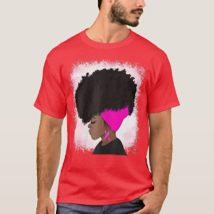 Camiseta Mulheres Negras Sensibilização para o Cancer Afric