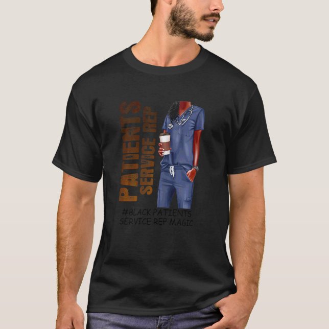 Camiseta Mulheres Negras Serviço de Pacientes Rep Mulheres  (Frente)