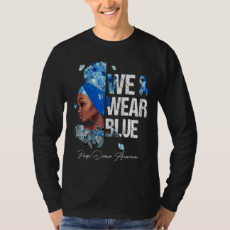 Camiseta Mulheres Negras Vestimos a Consciência da Doença d